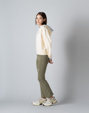 CRONOS WOMEN FLARE LEGGINGS【KHAKI】