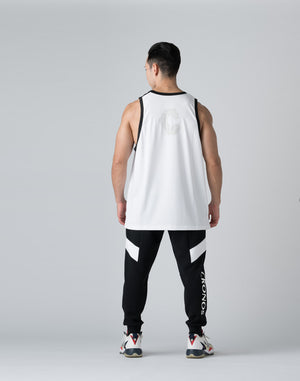 CRONOS ONE SIDE DOUBLE STRIPES TANKTOP【WHITE】