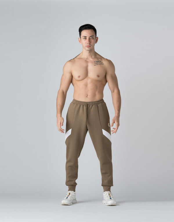 CRONOS THIGH SWITCH SWEATS LONGPANTS【TAUPE】