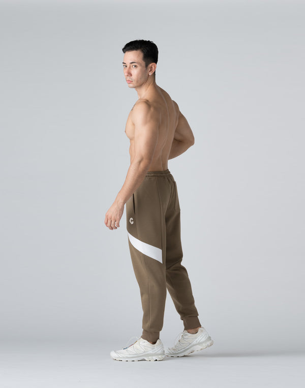CRONOS THIGH SWITCH SWEATS LONGPANTS【TAUPE】