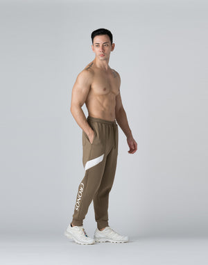 CRONOS THIGH SWITCH SWEATS LONGPANTS【TAUPE】