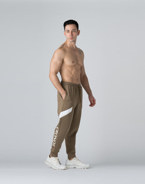 CRONOS THIGH SWITCH SWEATS LONGPANTS【TAUPE】