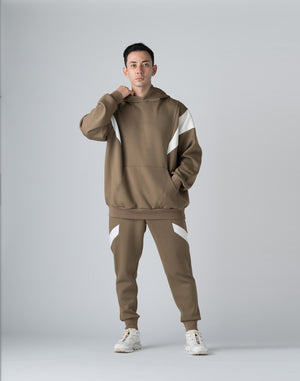 CRONOS THIGH SWITCH SWEATS LONGPANTS【TAUPE】