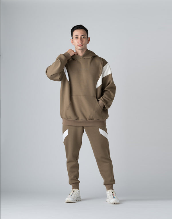CRONOS THIGH SWITCH SWEATS LONGPANTS【TAUPE】
