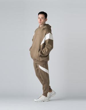 CRONOS THIGH SWITCH SWEATS LONGPANTS【TAUPE】