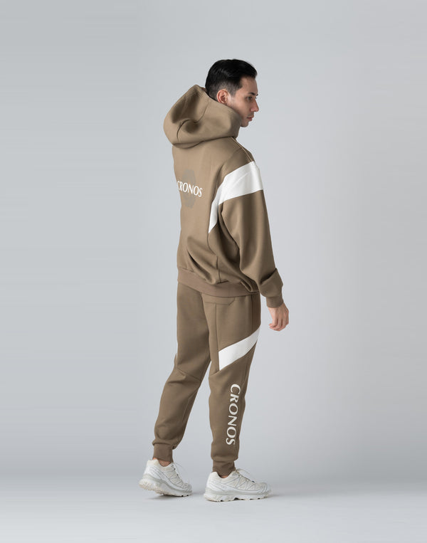 CRONOS THIGH SWITCH SWEATS LONGPANTS【TAUPE】