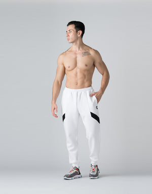 CRONOS THIGH SWITCH SWEATS LONGPANTS【WHITE】
