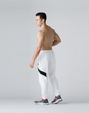 CRONOS THIGH SWITCH SWEATS LONGPANTS【WHITE】