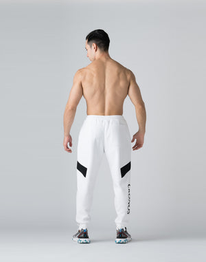 CRONOS THIGH SWITCH SWEATS LONGPANTS【WHITE】
