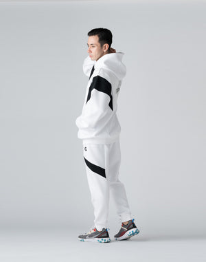 CRONOS THIGH SWITCH SWEATS LONGPANTS【WHITE】
