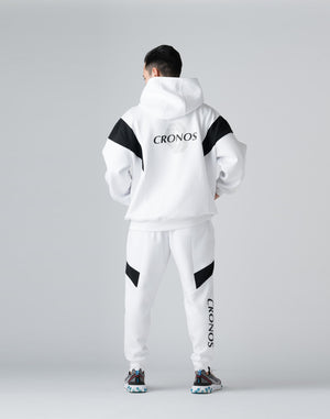 CRONOS THIGH SWITCH SWEATS LONGPANTS【WHITE】