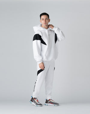 CRONOS THIGH SWITCH SWEATS LONGPANTS【WHITE】