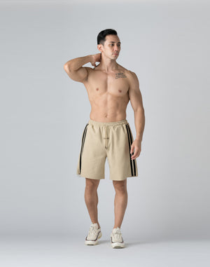 CRONOS DOUBLE STRIPES SHORTS【CREAM】