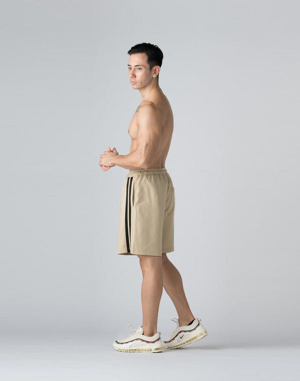 CRONOS DOUBLE STRIPES SHORTS【CREAM】