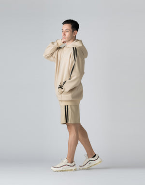 CRONOS DOUBLE STRIPES SHORTS【CREAM】