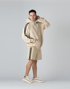 CRONOS DOUBLE STRIPES SHORTS【CREAM】