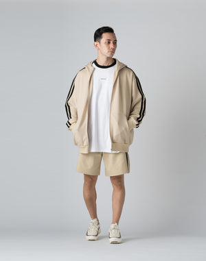 CRONOS DOUBLE STRIPES SHORTS【CREAM】