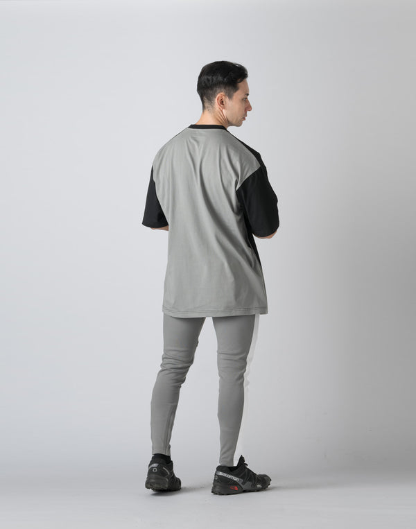 CRONOS FRONT BACK CONTRAST T-SHIRT【BLACK】