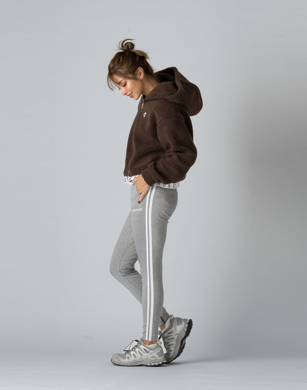 CRONOS WOMEN BOA ZIP HOODIE【BEIGE】