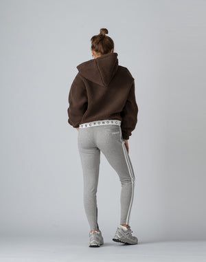 CRONOS WOMEN BOA ZIP HOODIE【BEIGE】