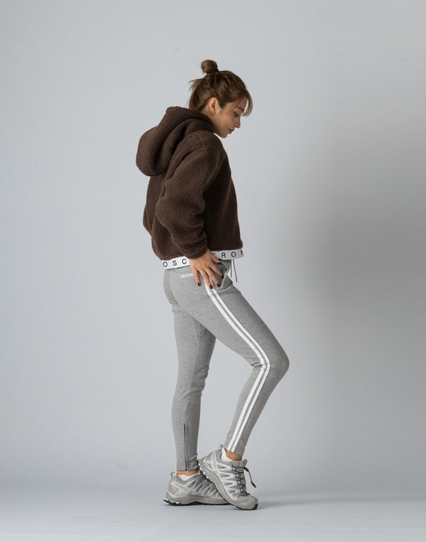 CRONOS WOMEN BOA ZIP HOODIE【BEIGE】