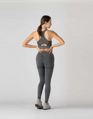 CRONOS WOMEN STYLE UP LEGGINGS【GRAY】