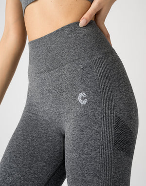 CRONOS WOMEN STYLE UP LEGGINGS【GRAY】
