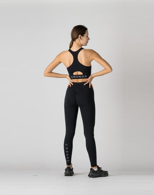 CRONOS WOMEN STYLE UP LEGGINGS【BLACK】