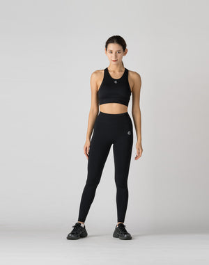 CRONOS WOMEN STRETCH BRA【BLACK】