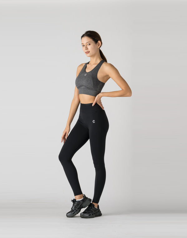 CRONOS WOMEN STYLE UP LEGGINGS【BLACK】