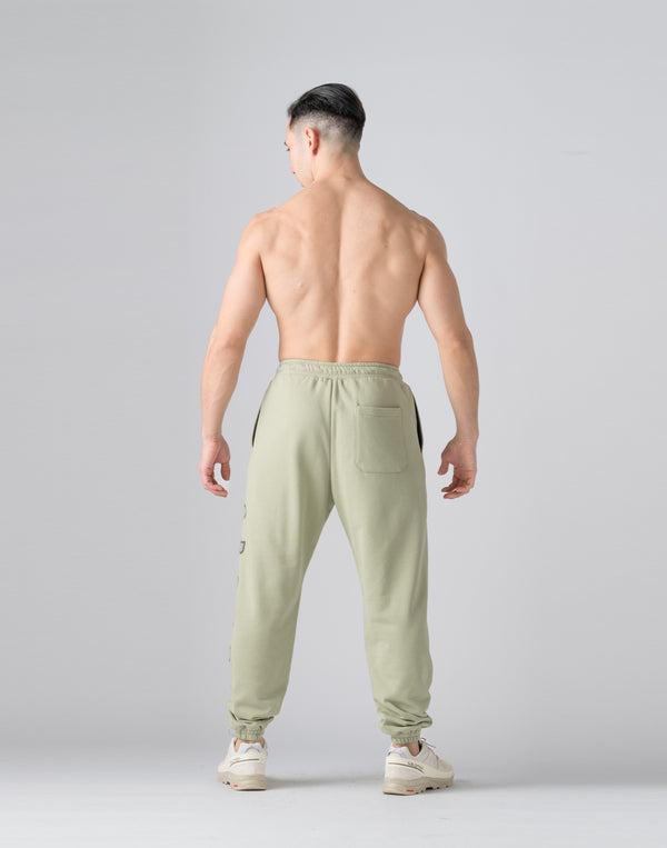 CRONOS Reflector Print Sweat Long Pants【SAGE】