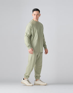 CRONOS Reflector Print Sweat Long Pants【SAGE】