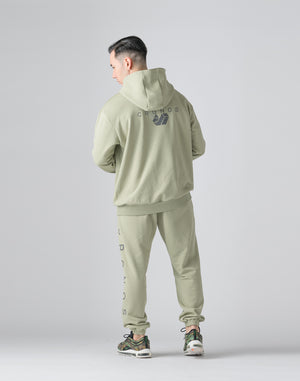 CRONOS Reflector Print Sweat Long Pants【SAGE】