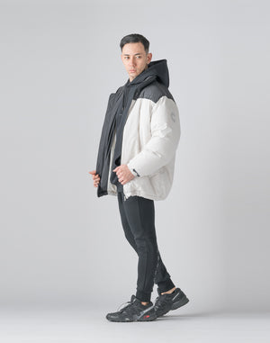 CRONOS Down jacket【BLACK×WHITE】