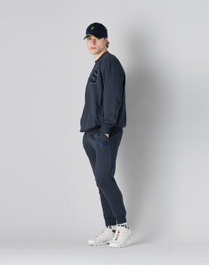 CRONOS 拼布衛衣【NAVY】