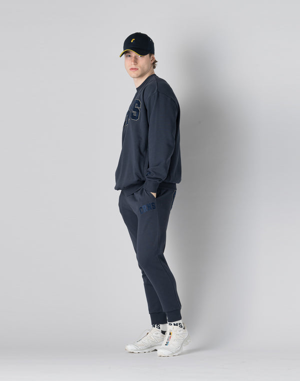 CRONOS 拼布衛衣【NAVY】