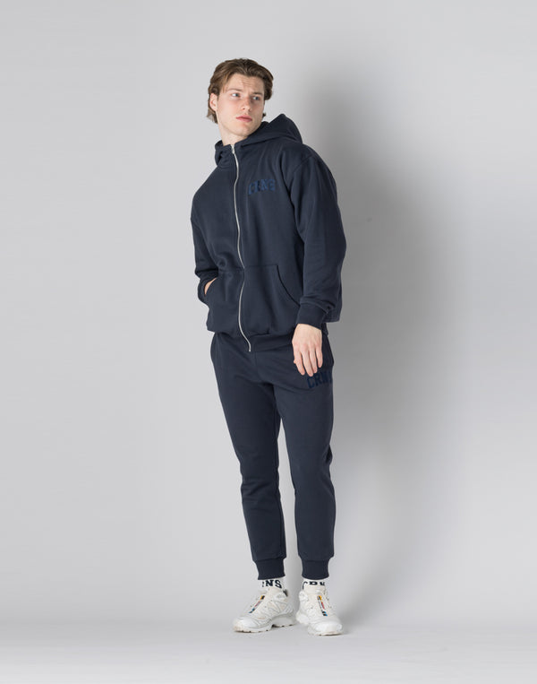 CRONOS Patchwork zip foodie【NAVY】