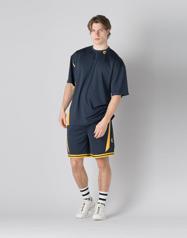 CRONOS pinhole mesh T-shirts【NAVY】