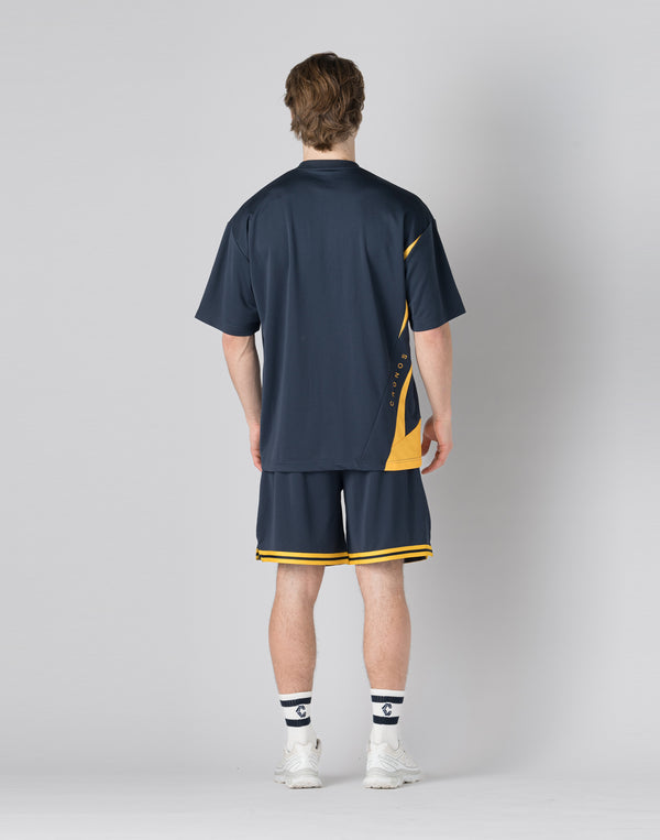 CRONOS pinhole mesh T-shirts【NAVY】