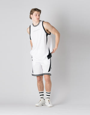 CRONOS pinhole mesh sleeveless【WHITE】