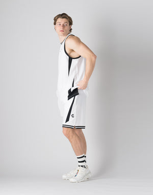 CRONOS pinhole mesh sleeveless【WHITE】