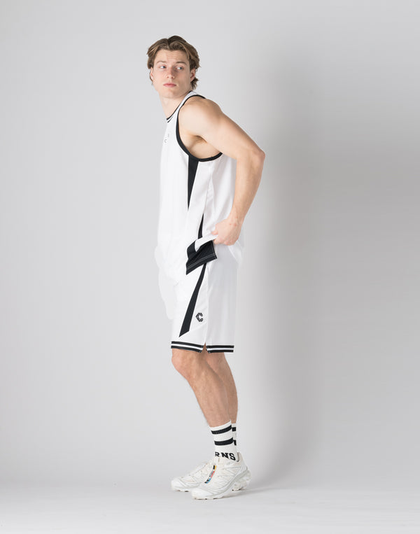 CRONOS pinhole mesh sleeveless【WHITE】