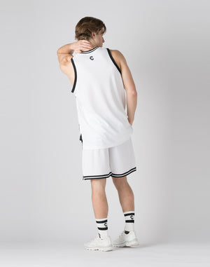 CRONOS pinhole mesh sleeveless【WHITE】