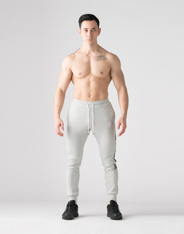 CRONOS Black Letter  long pants【M.GRAY】