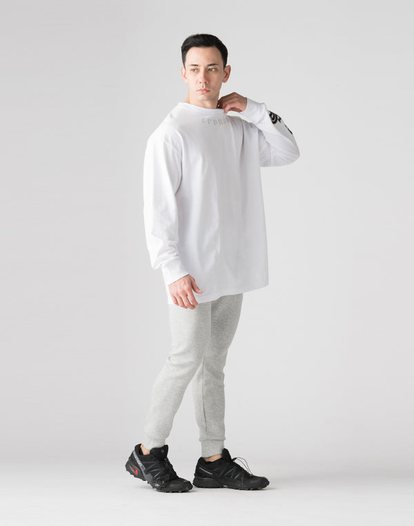 CRONOS Black Letter  long pants【M.GRAY】