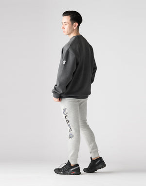 CRONOS Black Letter  long pants【M.GRAY】