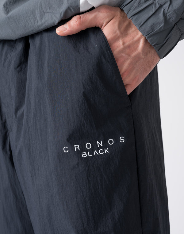 【unisex】CRONOS BLACK Windbreaker  long pants【BLACK】