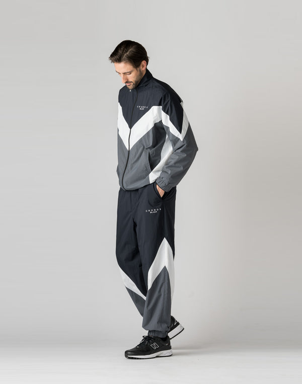【unisex】CRONOS BLACK Windbreaker  long pants【BLACK】