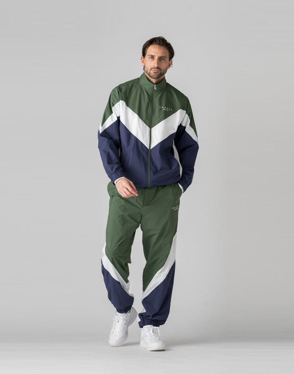 【unisex】CRONOS BLACK Windbreaker  long pants【GREEN】