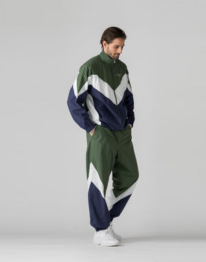 【unisex】CRONOS BLACK Windbreaker  long pants【GREEN】